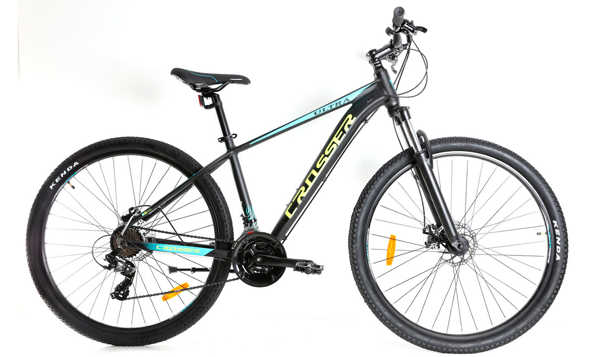 Фотографія Велосипед Crosser Ultra 29" 2021, розмір М, Чорно-синій